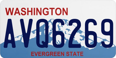 WA license plate AVQ6269