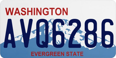 WA license plate AVQ6286
