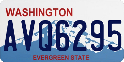 WA license plate AVQ6295