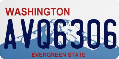 WA license plate AVQ6306