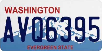 WA license plate AVQ6395