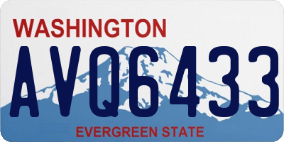 WA license plate AVQ6433