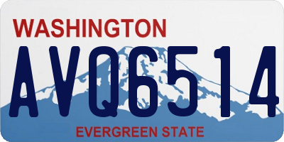 WA license plate AVQ6514
