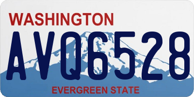 WA license plate AVQ6528