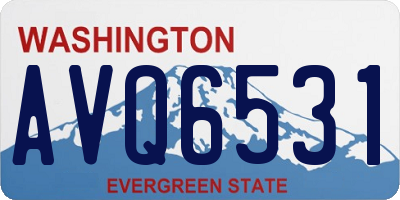 WA license plate AVQ6531