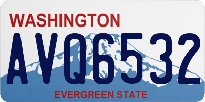 WA license plate AVQ6532