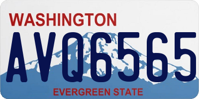 WA license plate AVQ6565