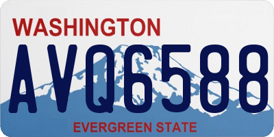 WA license plate AVQ6588