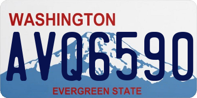 WA license plate AVQ6590