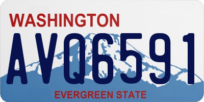 WA license plate AVQ6591