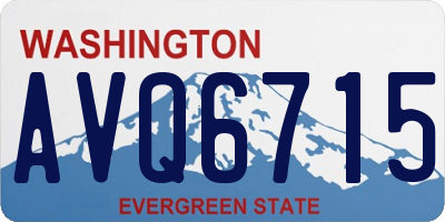 WA license plate AVQ6715
