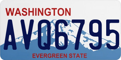 WA license plate AVQ6795