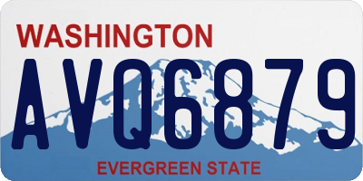 WA license plate AVQ6879