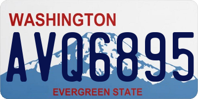 WA license plate AVQ6895