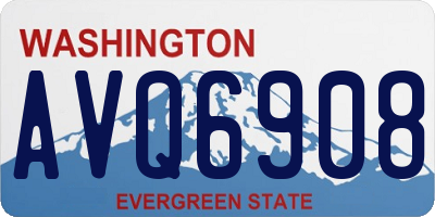 WA license plate AVQ6908