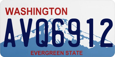 WA license plate AVQ6912