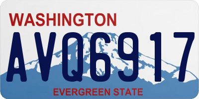 WA license plate AVQ6917