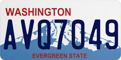 WA license plate AVQ7049