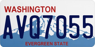 WA license plate AVQ7055