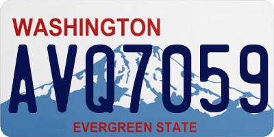 WA license plate AVQ7059