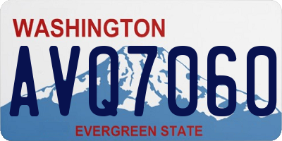 WA license plate AVQ7060