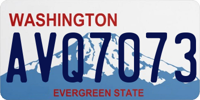 WA license plate AVQ7073