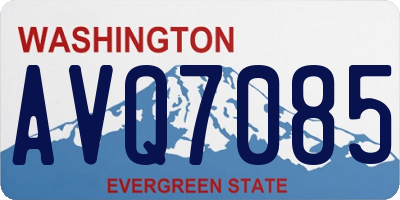 WA license plate AVQ7085