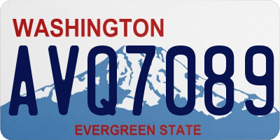 WA license plate AVQ7089