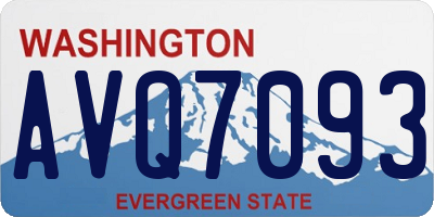 WA license plate AVQ7093