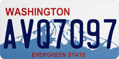 WA license plate AVQ7097