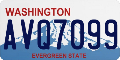 WA license plate AVQ7099