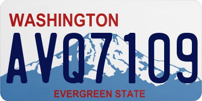 WA license plate AVQ7109