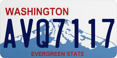 WA license plate AVQ7117