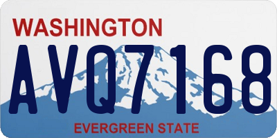 WA license plate AVQ7168