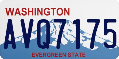 WA license plate AVQ7175