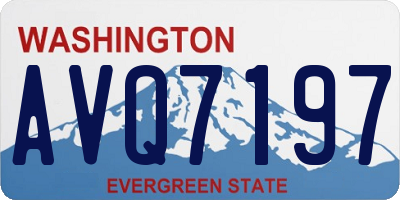 WA license plate AVQ7197