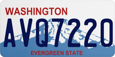 WA license plate AVQ7220