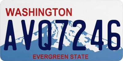 WA license plate AVQ7246