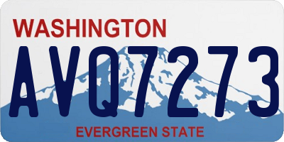 WA license plate AVQ7273