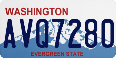 WA license plate AVQ7280