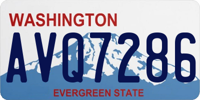 WA license plate AVQ7286