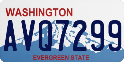 WA license plate AVQ7299