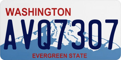 WA license plate AVQ7307