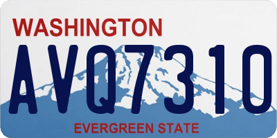 WA license plate AVQ7310