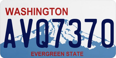 WA license plate AVQ7370