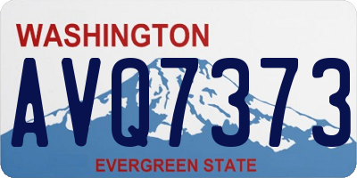 WA license plate AVQ7373