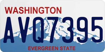 WA license plate AVQ7395