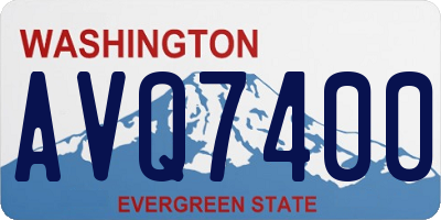 WA license plate AVQ7400