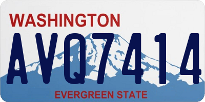 WA license plate AVQ7414