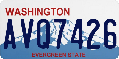 WA license plate AVQ7426